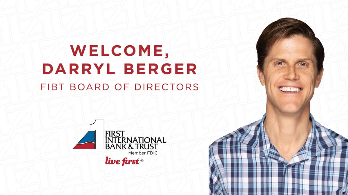 FIBT Welcomes Darryl Berger To Board of Directors