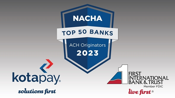 FIBT Named a Top 50 ACH Originator in 2023 by Nacha